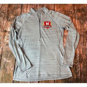 Under Armour gray Maryland‎ 1/4 zip pullover M
